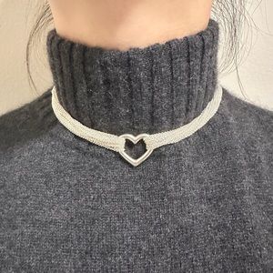 Tiffany & Co. Multistrand Chain Heart Necklace